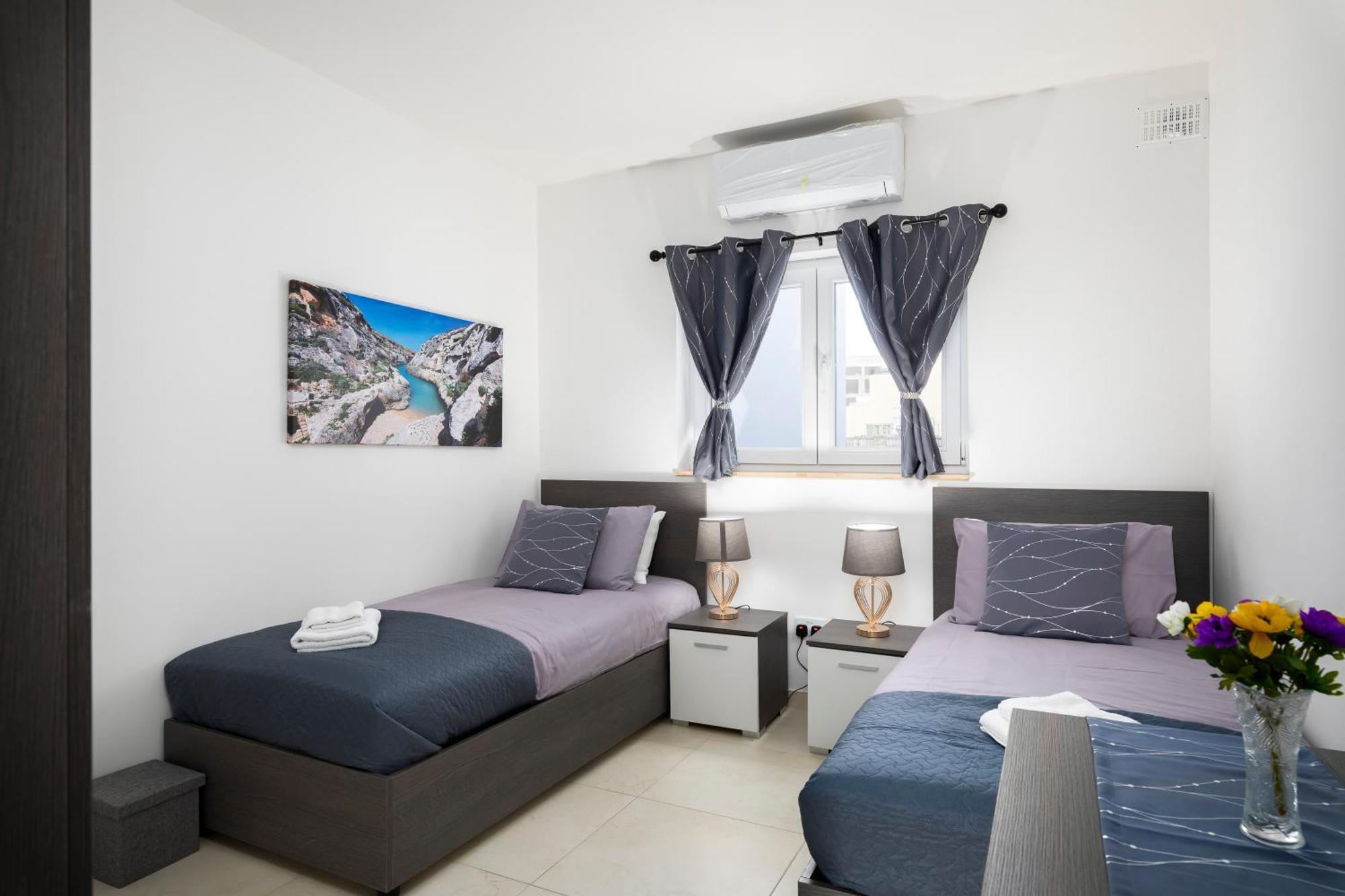 Modern & Spacious 2Br Apartment With Country Views - Close To Xemxija Bay Сент-Полс-Бей Екстер'єр фото